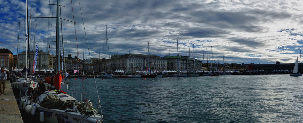 Barcolana, 2015 - rielaborazione fotografica - cm 30x86,14