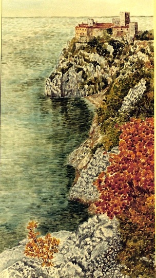 illustrazioni e dipinti attimi di furio bomben all&rsquo;antico caff&egrave; stella polare di trieste