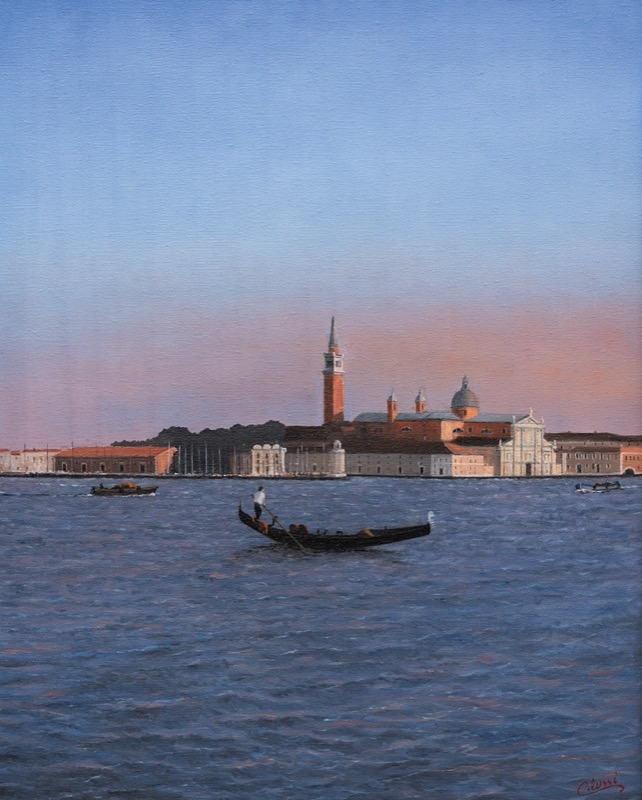 Isola di San Giorgio a Venezia, 2023 - olio su tela - cm. 40x50