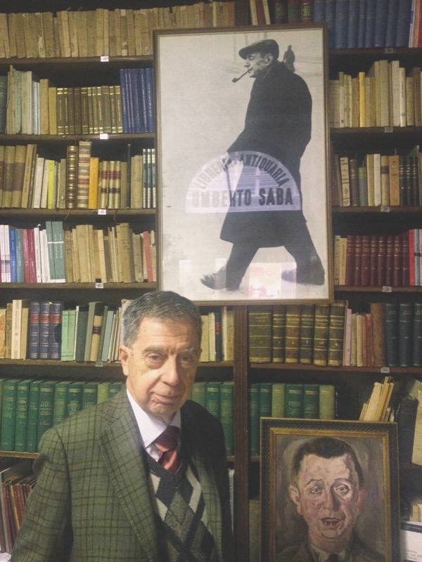 Mario Cerne, il padre Carletto Cerne  (nel ritratto) e Umberto Saba (nella foto) - (dal libro Umberto Saba. Trieste, ed. MGS Press, autore Renzo S. Crivelli)