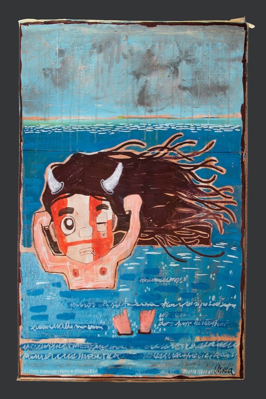 I KRAMPUS DI MASA: DA VENERDI’ 5 DICEMBRE 2014 ALLA TORRE MEDIOEVALE DI TARVISIO E AL MUSEO ANTIQUARIUM DI CAMPOROSSO (TARVISIO) LA MOSTRA DEDICATA DAL GIOVANE PITTORE VENETO ALLE INQUIETANTI E SELVAGGE FIGURE SILVESTRI DELLA TRADIZIONE AUSTRO-TEDESCA. ALTRE OPERE DELL’ARTISTA SARANNO VISIBILI NELLO SPAZIO REPORTER’S DI TARVISIO.