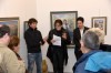 inaugurazione 1 - da sin il gallerista Fabio Zorzet, l'arch. Marianna Accerboni e il pittore Roberto Budicin
