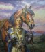 Lancelot, cavaliere della Tavola rotonda, 2012 - olio su tela - cm 90x80
