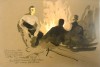 Baracca del 4 Bersaglieri - Ronzina 16 maggio - 28 giugno 1914 - disegno su carta - cm. 47.9x33