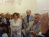 inaugurazione - da sin l'assessore comunale Michele Lobianco, la curatrice Marianna Accerboni, l'artista Francois Piers e Flavio Tossi presidente Circolo Giuliani nel Mondo di Bruxelles (ph R. Moro)