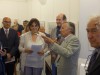 inaugurazione - da sin la curatrice Marianna Accerboni, l'artista Francois Piers, Flavio Tossi presidente Circolo Giuliani nel Mondo di Bruxelles e Fabio Ziberna direttore Associazione Giuliani nel mondo di Trieste (ph R. Moro)