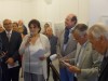 inaugurazione - da sin la curatrice Marianna Accerboni, l'artista Francois Piers, Flavio Tossi presidente Circolo Giuliani nel Mondo di Bruxelles e Fabio Ziberna direttore Associazione Giuliani nel mondo di Trieste (ph R. Moro)