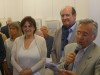 inaugurazione - da sin la curatrice Marianna Accerboni, l'artista Francois Piers e Flavio Tossi presidente Circolo Giuliani nel Mondo di Bruxelles (ph R. Moro)
