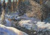Ruscello nella neve - 2011 - olio su tavola - cm. 42x30